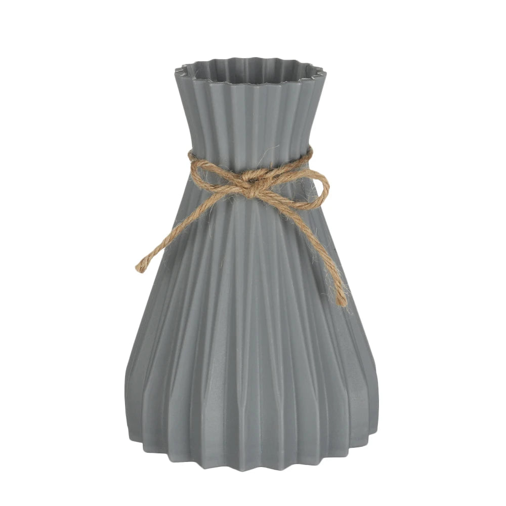 Plastic Vases Home Decor Anti-ceramic Vases Imitation Rattan Flower Vase European Wedding Modern Decorations Unbreakable Basket