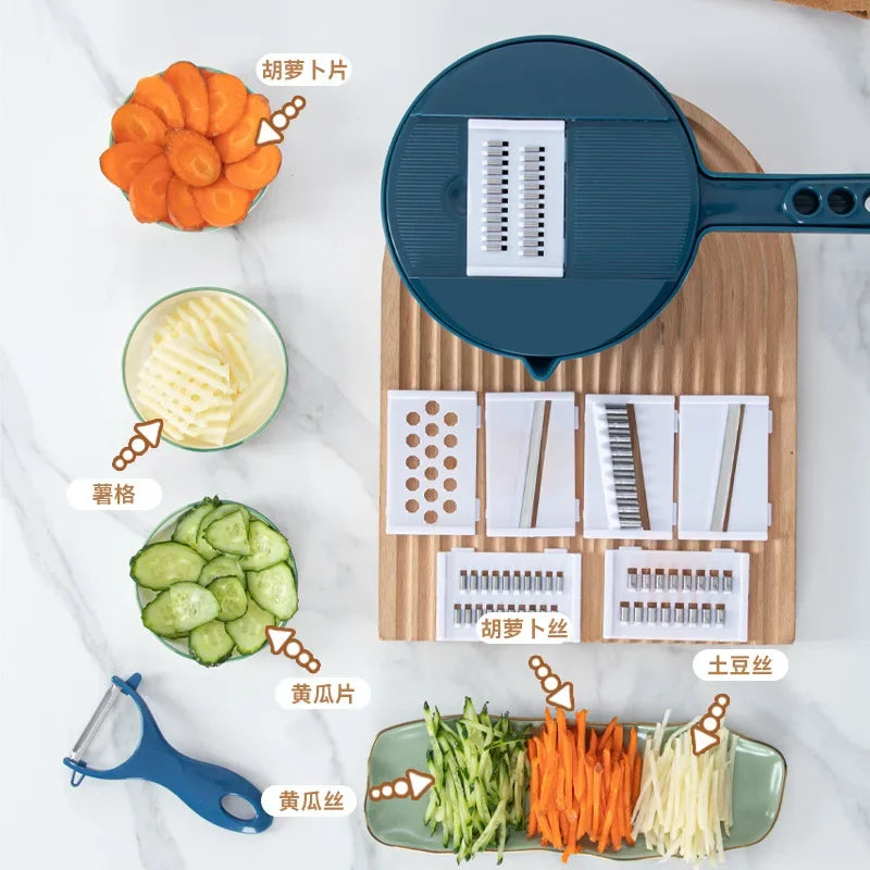 Kitchen Manually Cut Shred Grater Salad Vegetable Chopper Carrots Potatoes for Convenience Vegetable Tools  Manual Shredder