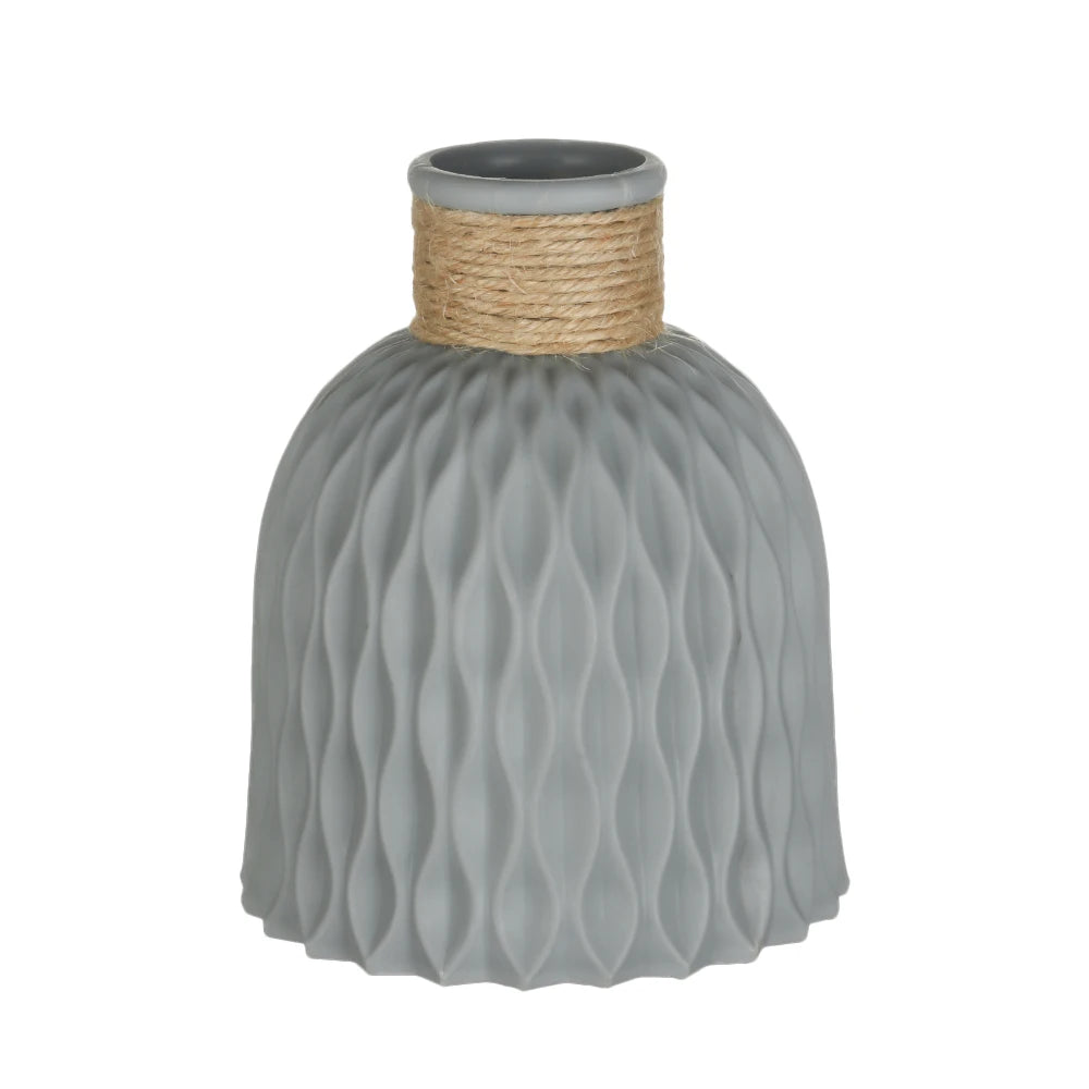 Plastic Vases Home Decor Anti-ceramic Vases Imitation Rattan Flower Vase European Wedding Modern Decorations Unbreakable Basket