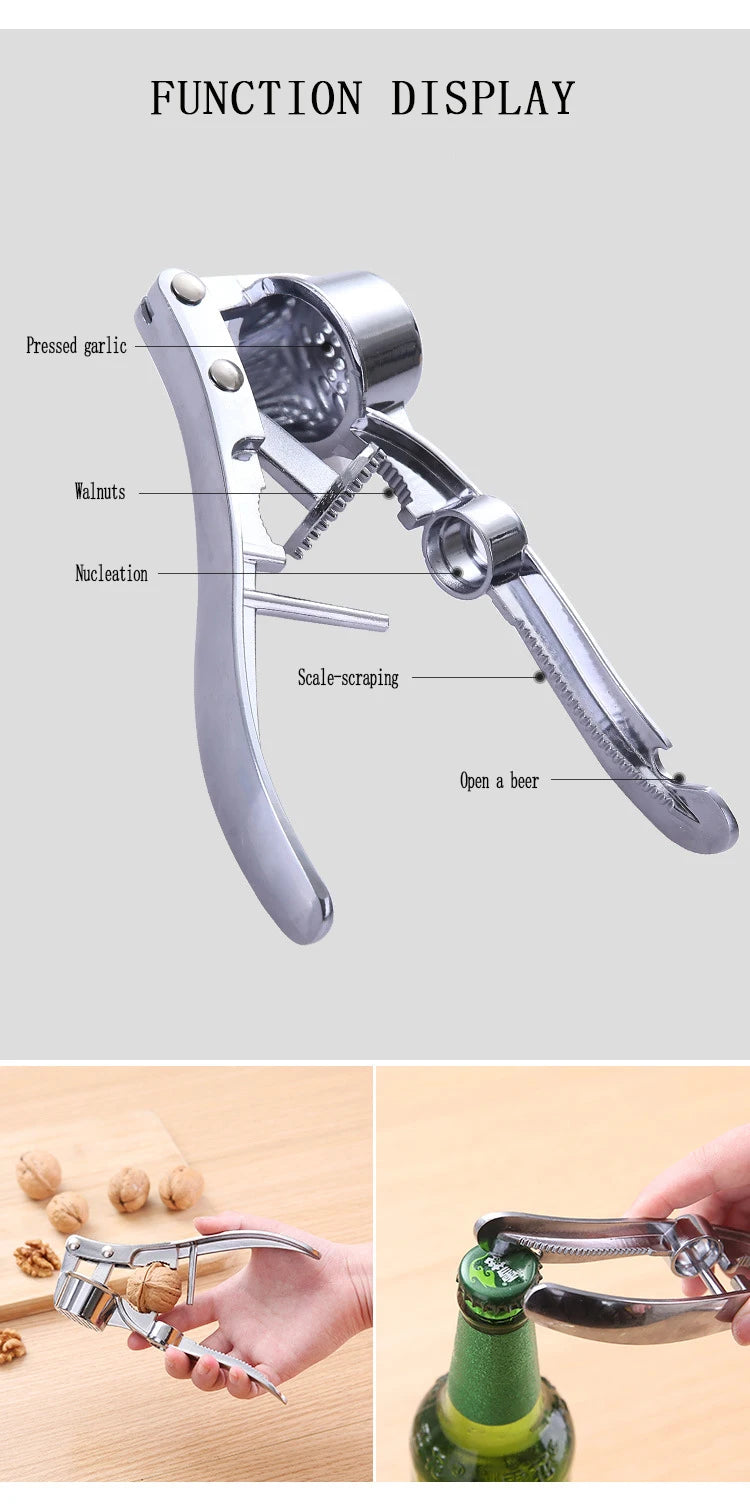 Imitating Stainless Steel Multifunction Garlic Press Crusher Kitchen Cooking Ginger Squeezer Masher Handheld Ginger Mincer Tools