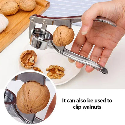 Garlic Press Crusher Walnut Mincer Multifunction Stainless Steel Manual Press Grinding Tools Kitchen Descaler Tool Accessories