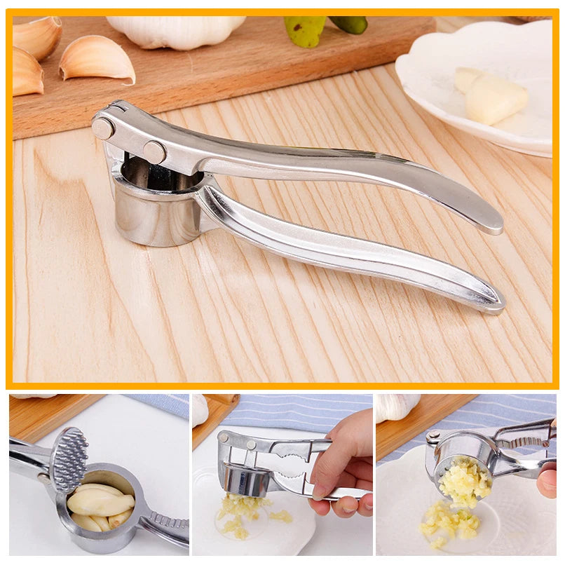 Imitating Stainless Steel Multifunction Garlic Press Crusher Kitchen Cooking Ginger Squeezer Masher Handheld Ginger Mincer Tools