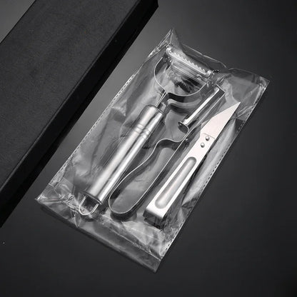 3pcs Multifunctional Vegetable Peeler Stainless Steel Potatoes Carrots Grater Fruit Peeler Cutter Melon Planer Kitchen Gadgets