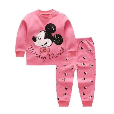 Boys Girls Cute Home Wear 2 Piece/Set New Toddler Long Sleeve Outfit Baby Cartoon Tops Loose Trousers Casual Autumn Clothes