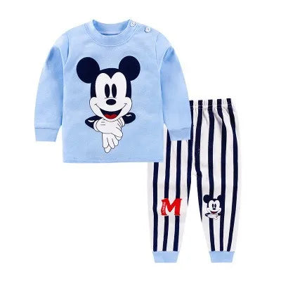Boys Girls Cute Home Wear 2 Piece/Set New Toddler Long Sleeve Outfit Baby Cartoon Tops Loose Trousers Casual Autumn Clothes