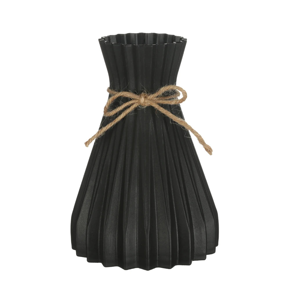 Plastic Vases Home Decor Anti-ceramic Vases Imitation Rattan Flower Vase European Wedding Modern Decorations Unbreakable Basket