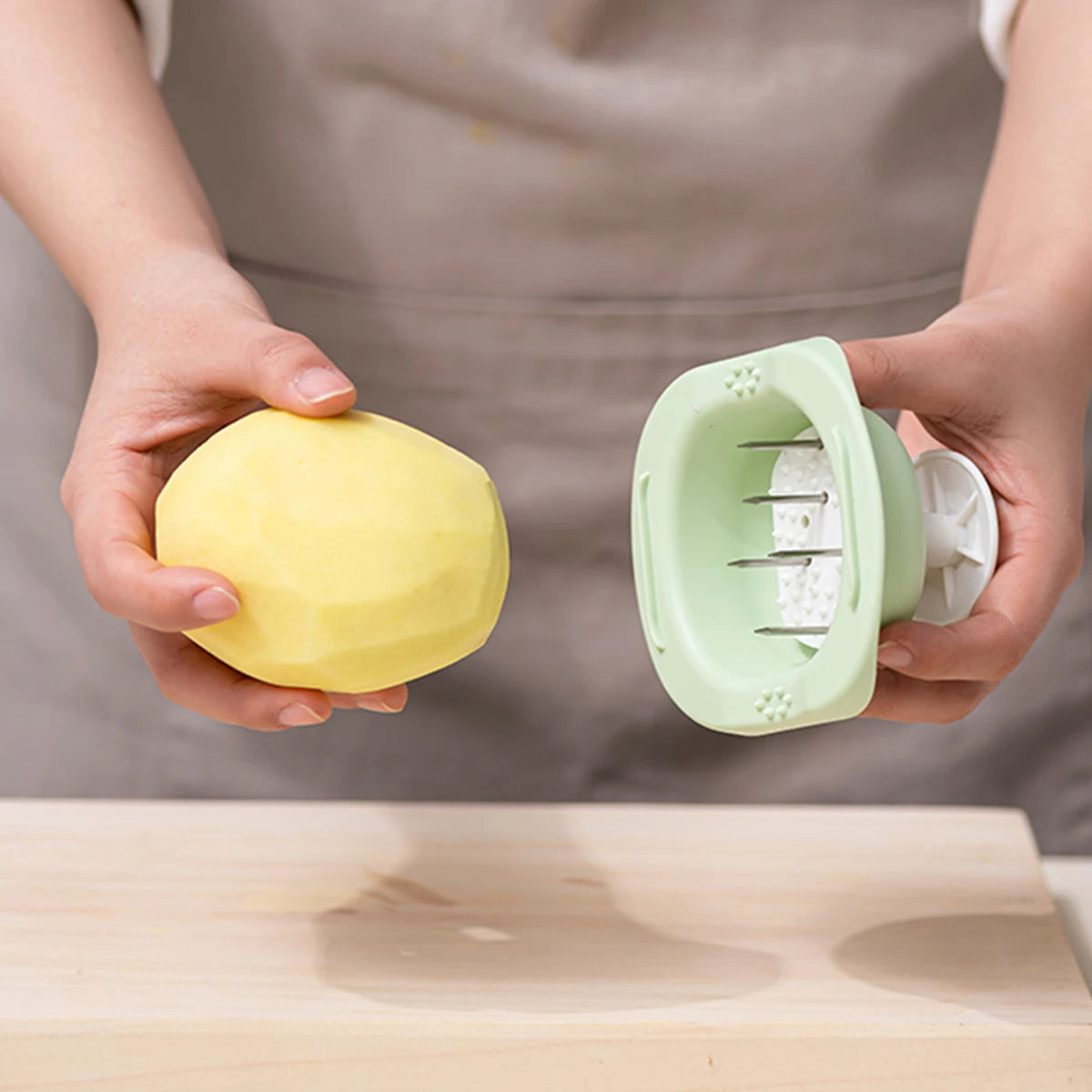 WMMO Multifunctional Grater with Handle, 420 Stainless Steel Blade, Vegetable Fruit Cheese Shredding Kitchen Gadget