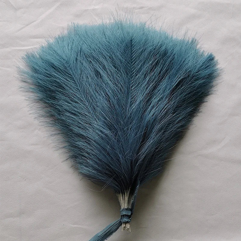 10pc 14in Pampas Grass Artificial Flowers Faux Reed Feather Fake Flower DIY Accessories Boho Home Room Wedding Floral Decoration